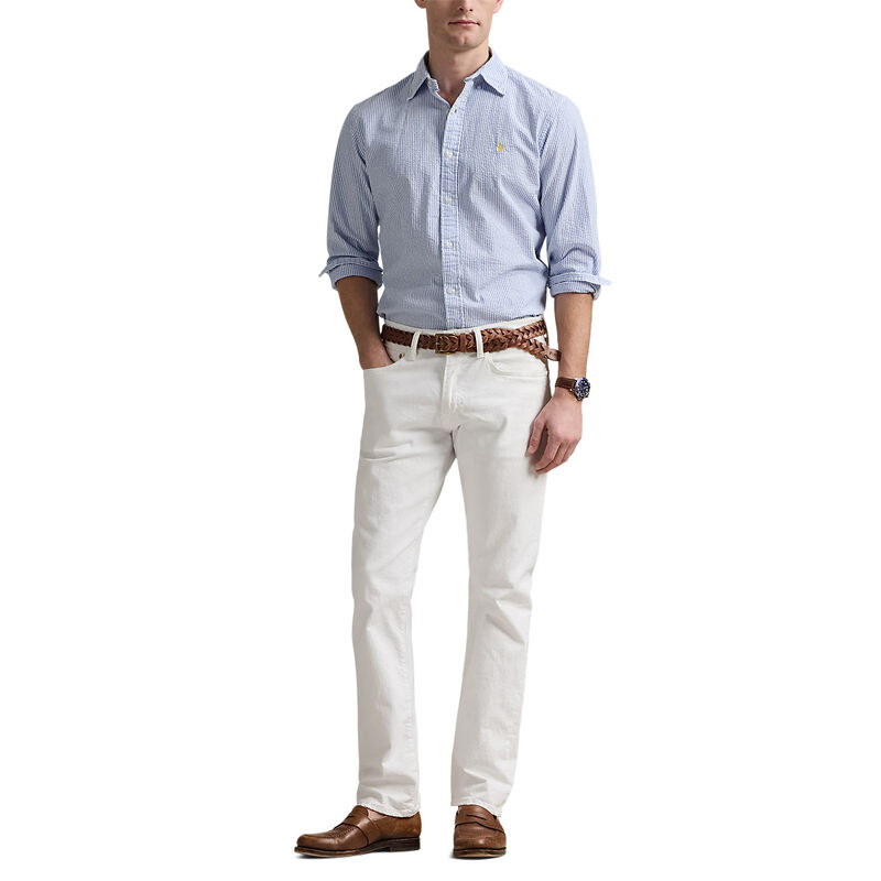 Polo Ralph Lauren Custom Fit Striped Seersucker Shirt image number 3